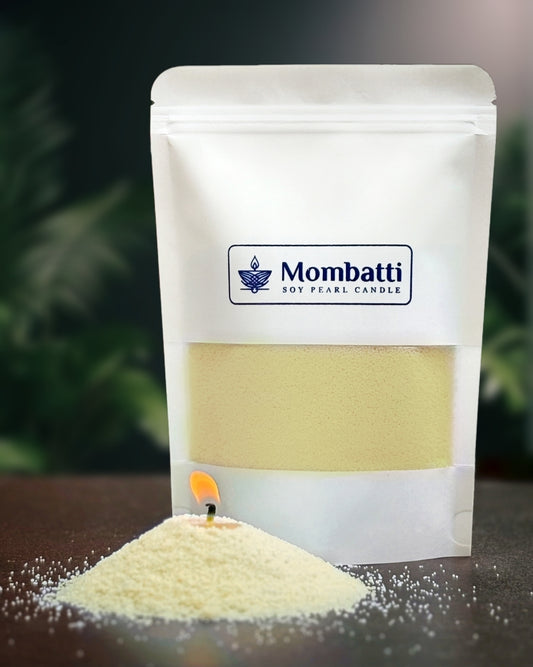 Mombatti® Pearled Candle - Coloured (Wicks Included)